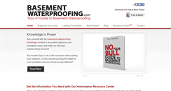 Desktop Screenshot of basementwaterproofing.com